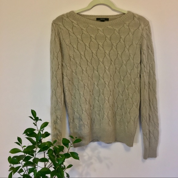 Forever 21 Sweaters - Cable Knit Forever 21 Sweater Tan